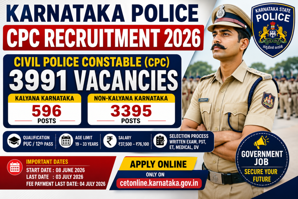 Karnataka Police CPC Recruitment 2026